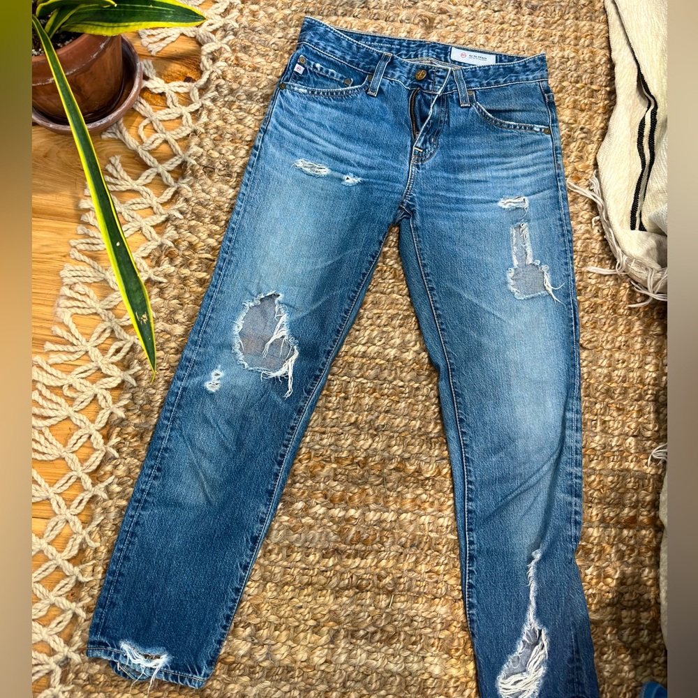 size 24 Adriano Goldschmeid AG-ED ex-boyfriend slouchy slim denim.